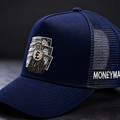 MON£YMAD Signature Trucker Cap - Navy Blue